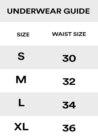 Underwear Sizing 