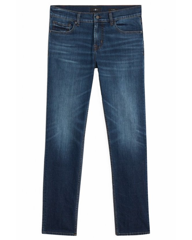 7 For All Mankind Mens Luxe Performance Slimmy - Dark Blue