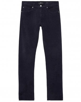 Mens Slimmy Corduroy Jeans -Navy Blue