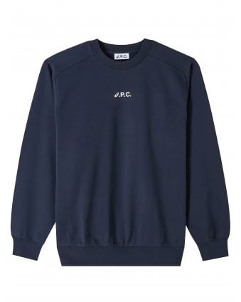 Mens Asics Lake Sweatshirt Dark Navy Blue