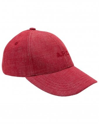 Mens Charlie Baseball Cap - Red