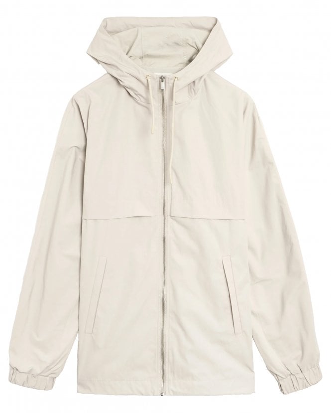 A.P.C. Mens Iggy Graphic Windbreaker Jacket - Chalk (Beige) 