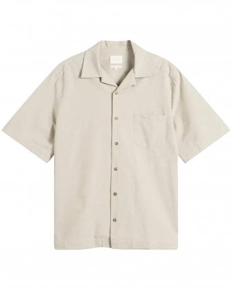 Mens Jude Relaxed Fit Short Sleeve Shirt - Sage Green