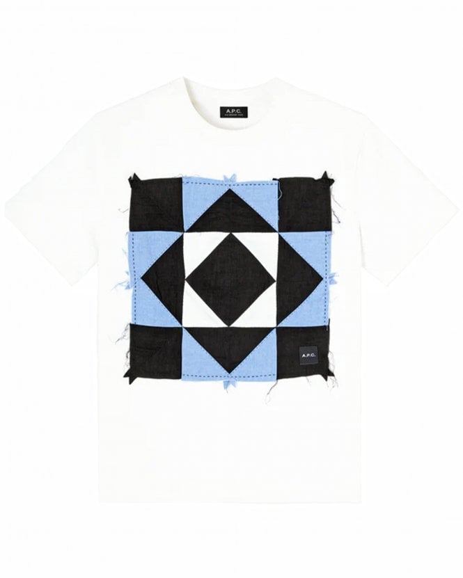 A.P.C. Mens Patchwork T-Shirt - White