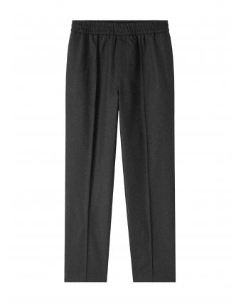 Mens Pieter Flannel Trousers Marron Fonc/Chine Grey