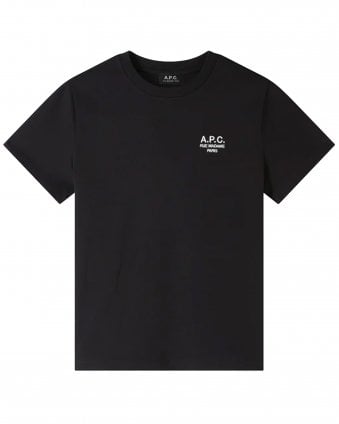 Unisex Regular Fit Rue Madame Logo T-Shirt - Black