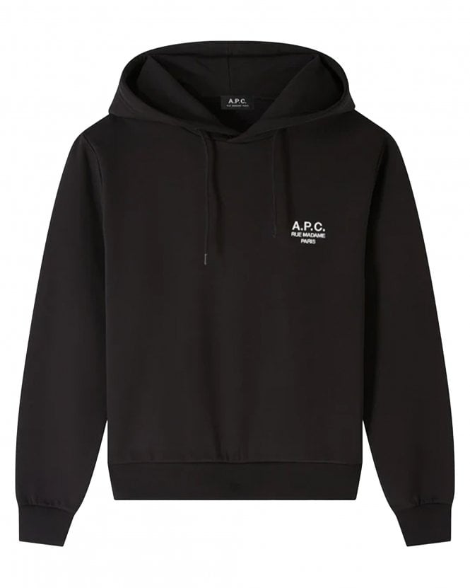 A.P.C. Unisex Regular Fit Standard Rue Madame Hoodie - Black