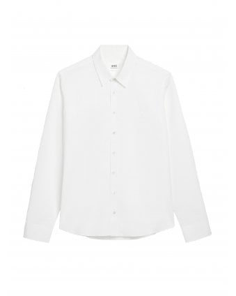 Mens Poplin Shirt Chalk White