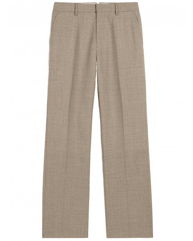 Ami Paris Mens Straight Fit Trousers Ash Grey
