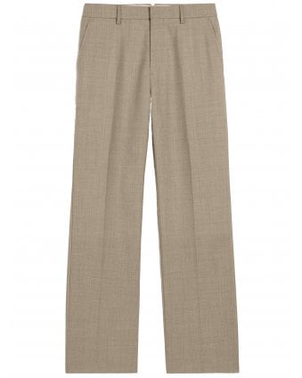 Mens Straight Fit Trousers Ash Grey
