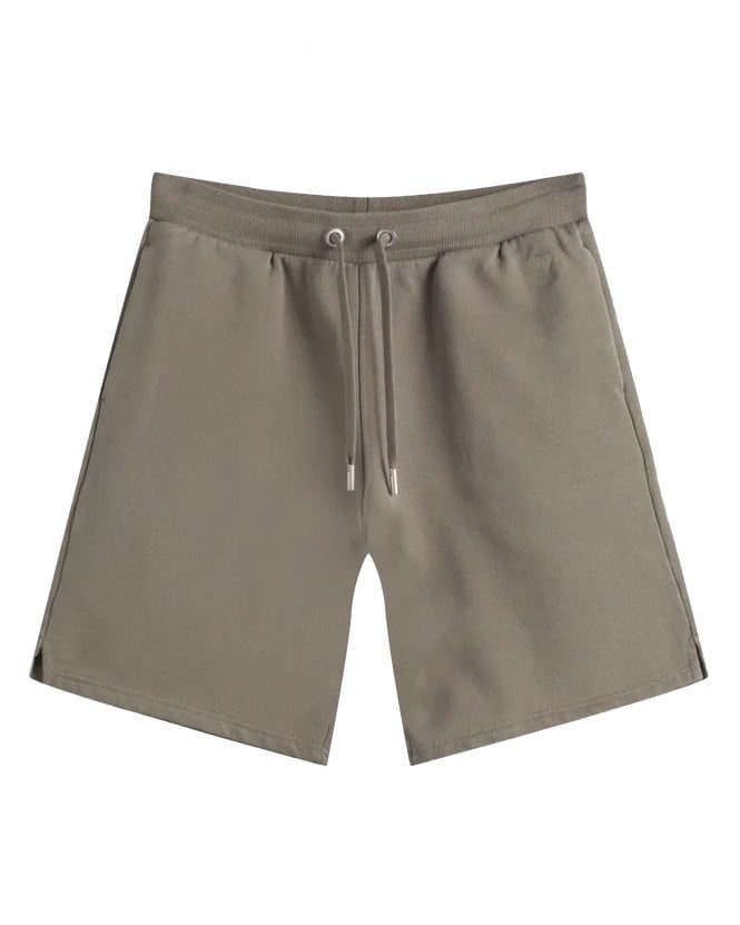 Ami Paris Mens Tonal Dye Shorts Olive Green