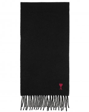 Unisex de Coeur Wool Scarf - Black