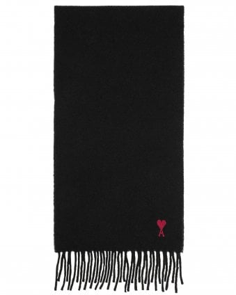 Unisex de Coeur Wool Scarf - Black