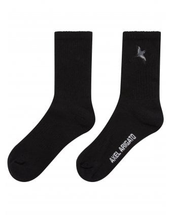 Mens Bee Bird Socks Black