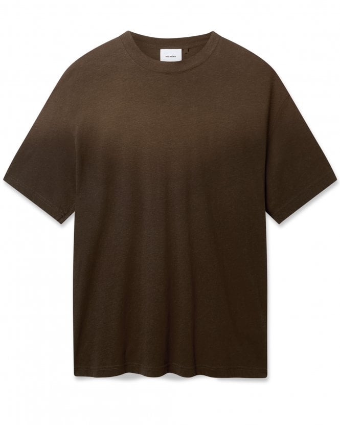 Axel Arigato Mens Bubble Reverse Oversized Fit T-Shirt - Dark Brown