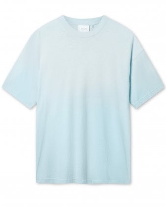 Mens Bubble Reverse Oversized Fit T-Shirt - Sterling Blue