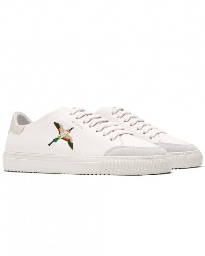 Axel Arigato Mens Clean 90 Bee Bird Trainers - White/Beige