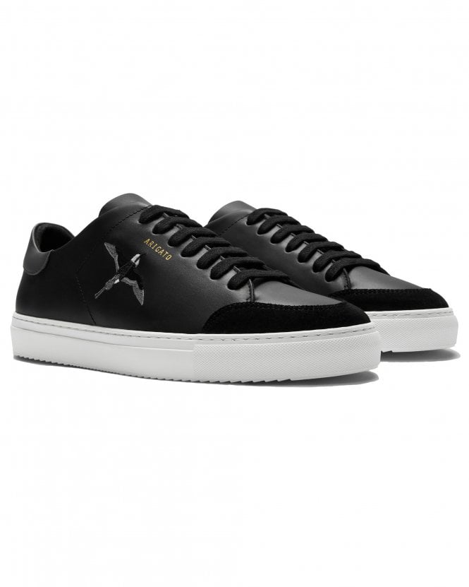 Axel Arigato Mens Clean 90 Triple Bee Bird Trainers - Black & Dark Grey