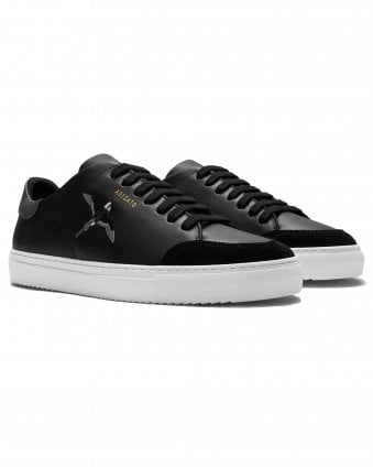 Mens Clean 90 Triple Bee Bird Trainers - Black & Dark Grey