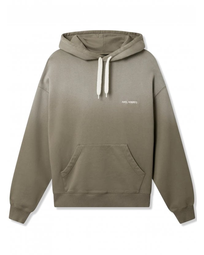 Axel Arigato Mens Ethnos Text Hoodie Cedar Brown