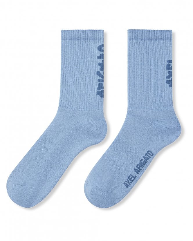 Axel Arigato Mens Floral Jacquard Socks - Powder Blue