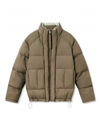 Mens Lodge Reversible Fleece Jacket Cedar Brown