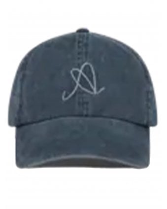 Mens Scribble "A" Cap Dark Blue
