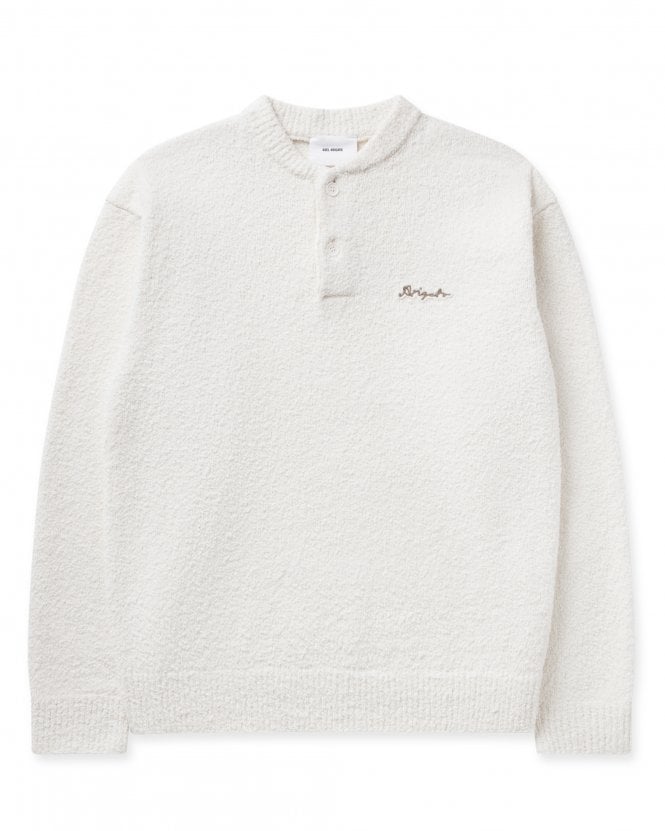 Axel Arigato Mens Tag Relaxed Fit Crew Neck Sweatshirt - Off White
