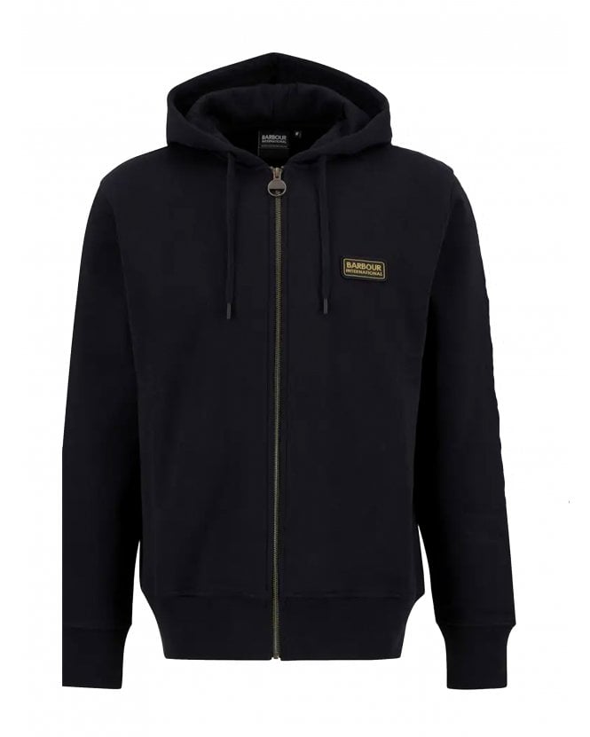 Barbour Mens Donnington Zip Hoodie Black