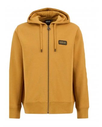 Mens Donnington Zip Hoodie Shaded Mustard Yellow