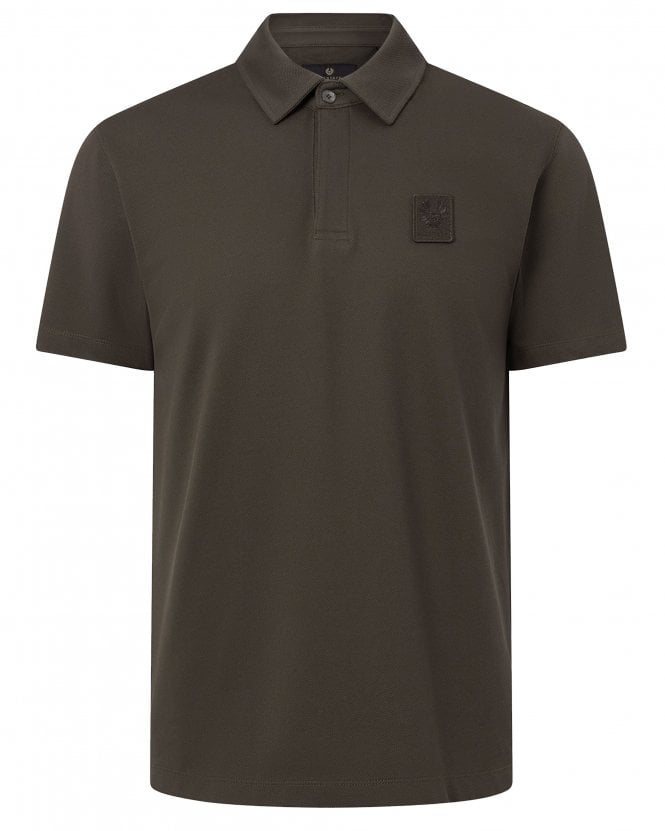 Belstaff Mens Curator Regular Fit Polo Shirt - Dark Green (Army Olive)