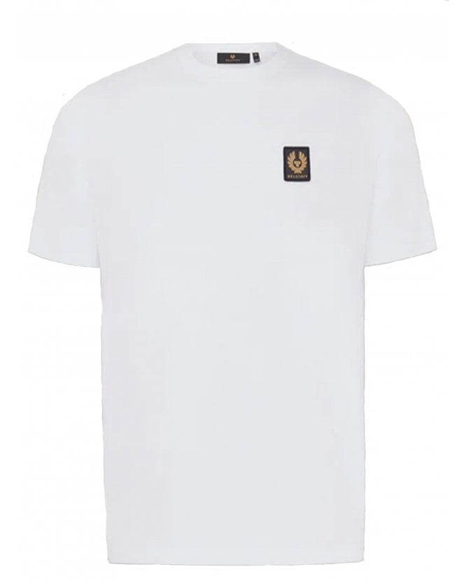 Belstaff Mens Patch Logo T-Shirt White