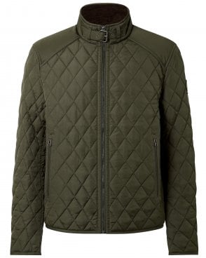 Mens Pembroke Regular Fit Quilted Jacket - Dark Green (Faded Olive)