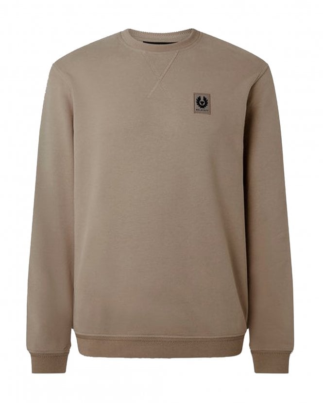 Belstaff Mens Phoenix Patch Sweatshirt - Dark Sand (Beige/Brown)