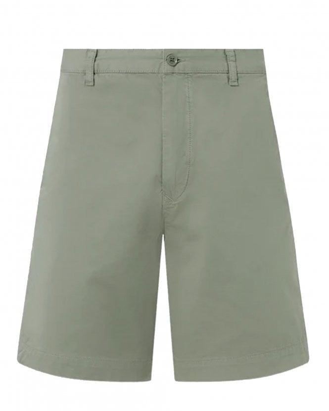 Belstaff Mens Rally Garment Dyed Chino Shorts - Lichen (Green)