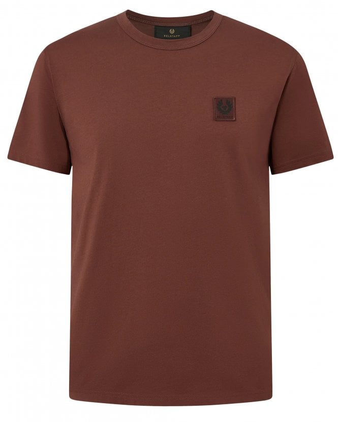 Belstaff Mens Regular Fit Phoenix Logo T-Shirt - Burgundy Red (Oxblood)