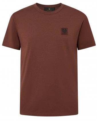 Mens Regular Fit Phoenix Logo T-Shirt - Burgundy Red (Oxblood)