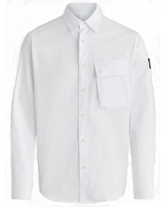 Mens Scale Pitch Shirt White