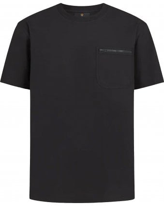  Mens Transit Zip Pocket T-Shirt Black