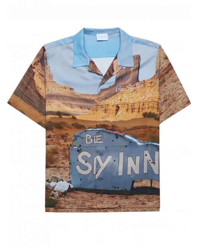 Blue Sky Inn Mens Canyon Sign Shirt Multicoloured