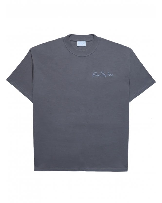 Blue Sky Inn Mens Logo Tee T-Shirt Grey