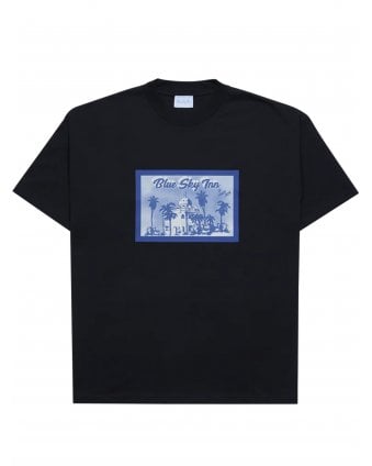 Mens Postcard T-Shirt Black