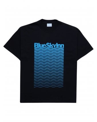 Mens Waves Logo T-Shirt Black