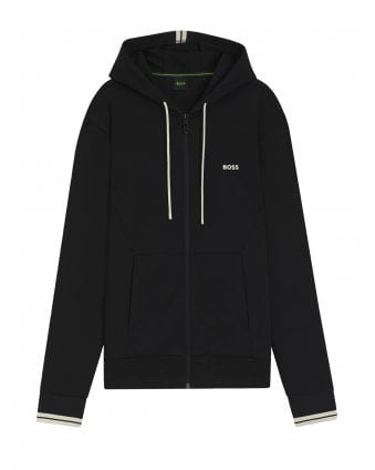 FZ Zone Stripe Details Zip Hoodie Black