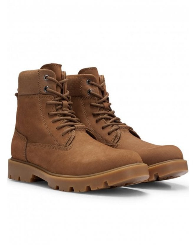 BOSS Mens Adley Boot Tan Brown 