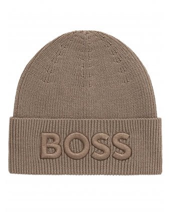 Mens AFox_R Embroidered Logo Beanie Green