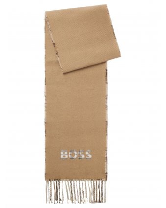 Mens Alistar Reversible Scarf Beige