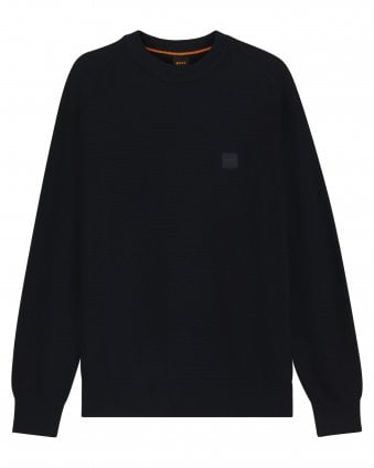 Mens Anion_S Cotton-Cashmere Sweatshirt Dark Blue
