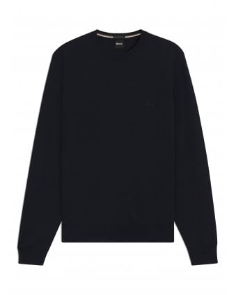 Mens Botto-L Knit Crew Neck Jumper Dark Blue