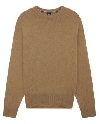 Mens C-Hercole Relaxed-Fit Knit Sweatshirt - Khaki (Beige)